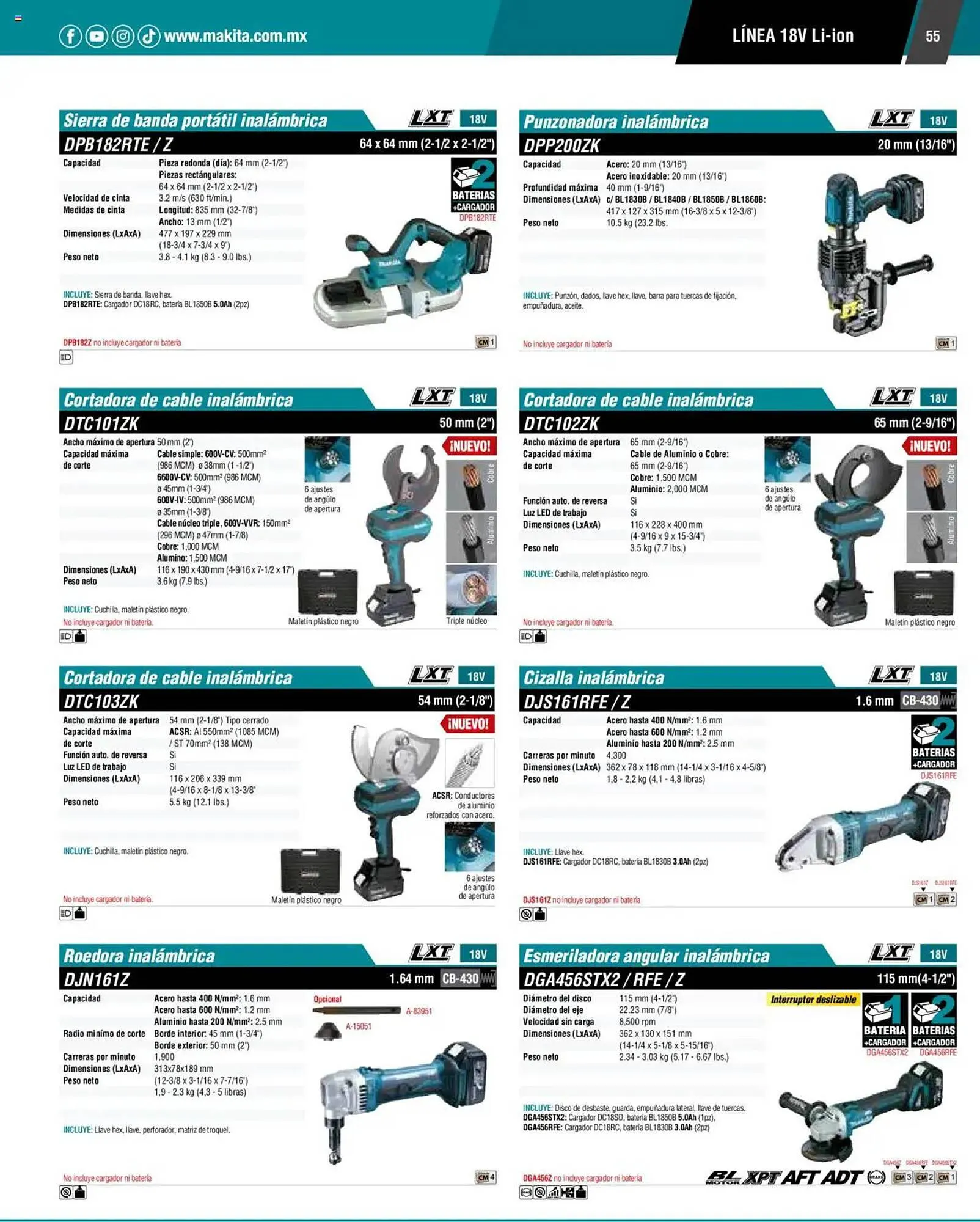 Catálogo de Catálogo Makita 4 de septiembre al 1 de julio 2026 - Pagina 55