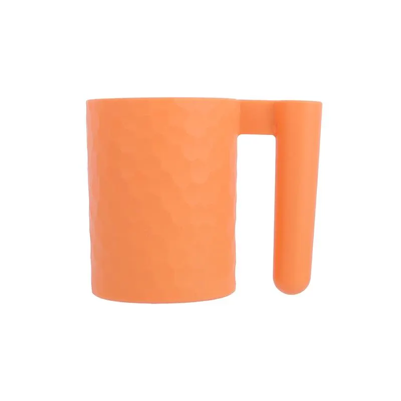 Taza Portacepillos Plástico Naranja 300 ml