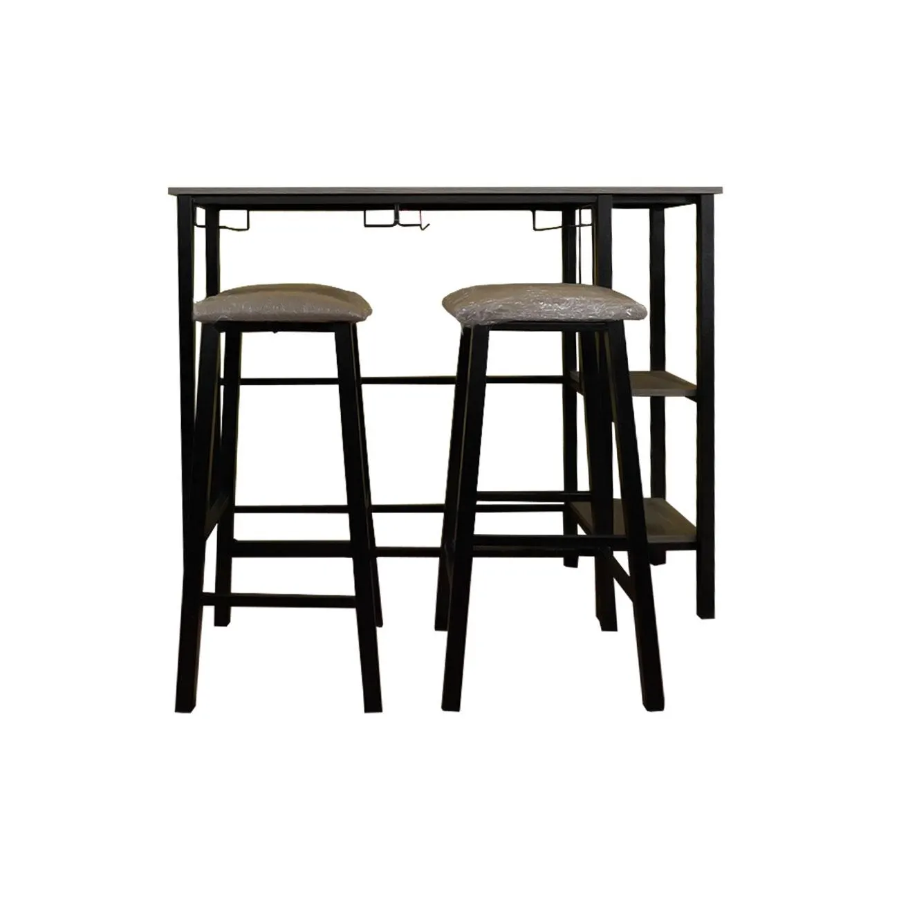 Desayunador con dos bancos