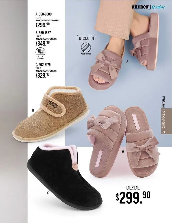 Catálogo de ANDREA - CALZADO CONFORT 26 de agosto al 25 de enero 2025 - Pagina 70