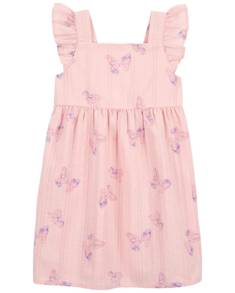 Vestido De Olanes Con Estampado De Mariposas Oshkosh B'Gosh