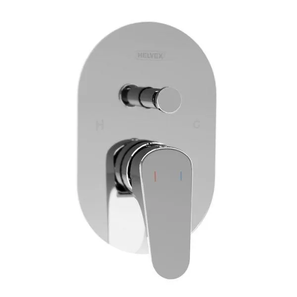 Monomando Regadera Con Desviador Potenza Cromo