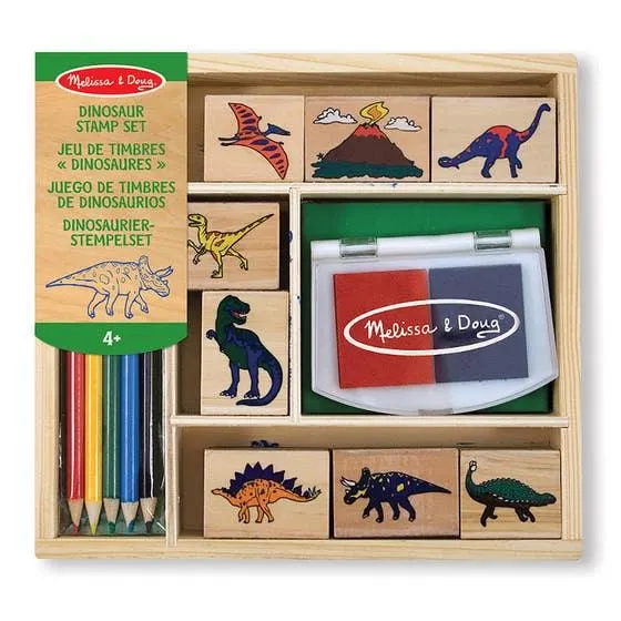 Bandai Melissa and Doug Set de Sellos de Dinosaurios 87326