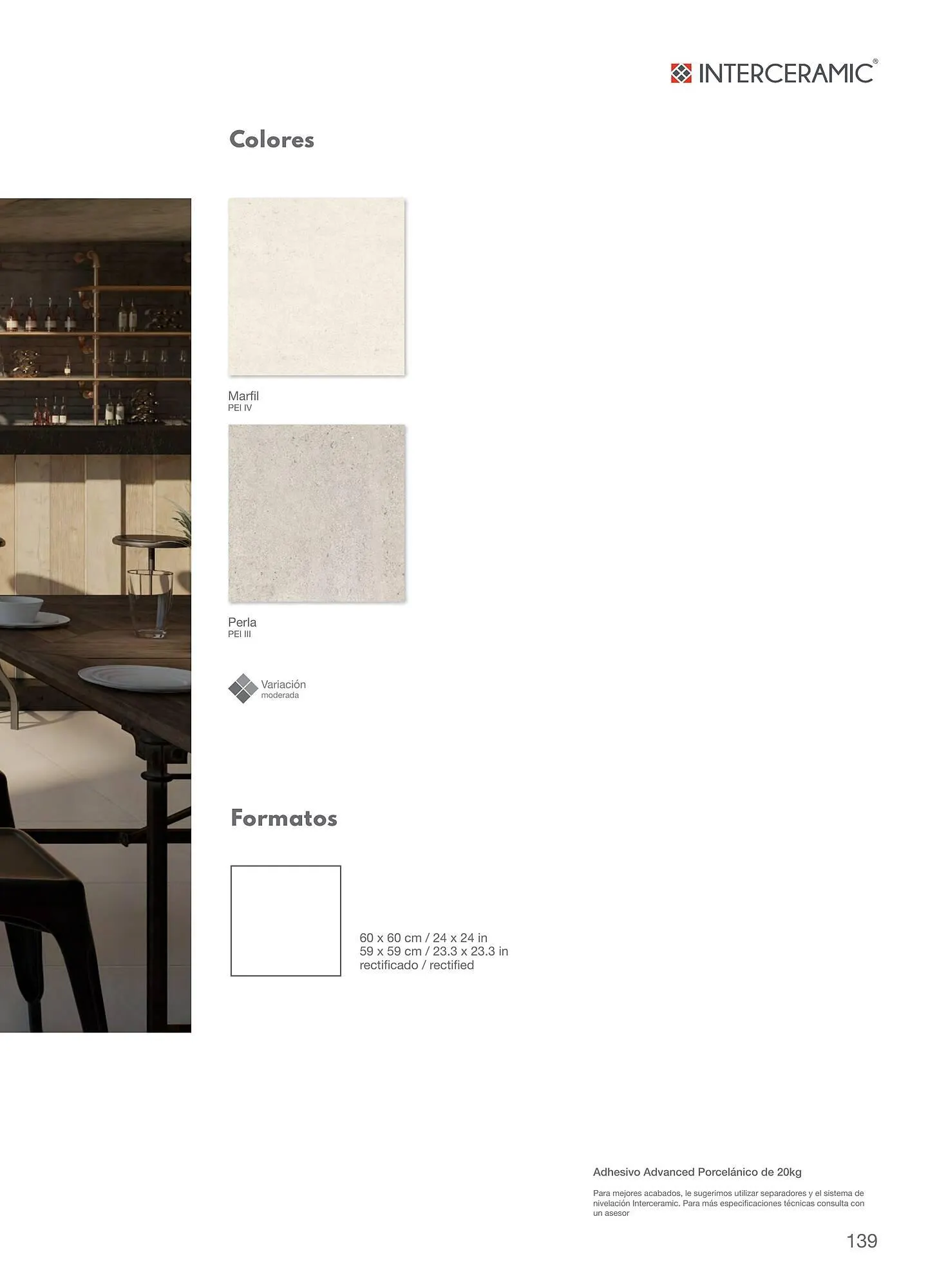 Catálogo de Catálogo Interceramic 12 de marzo al 31 de diciembre 2024 - Pagina 139