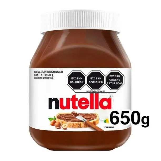 Crema de avellanas Nutella con cacao 650 g