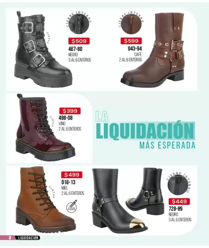 Catálogo de Catálogo Cklass Liquidación Calzado 2025 México 31 de marzo al 31 de agosto 2025 - Pagina 4