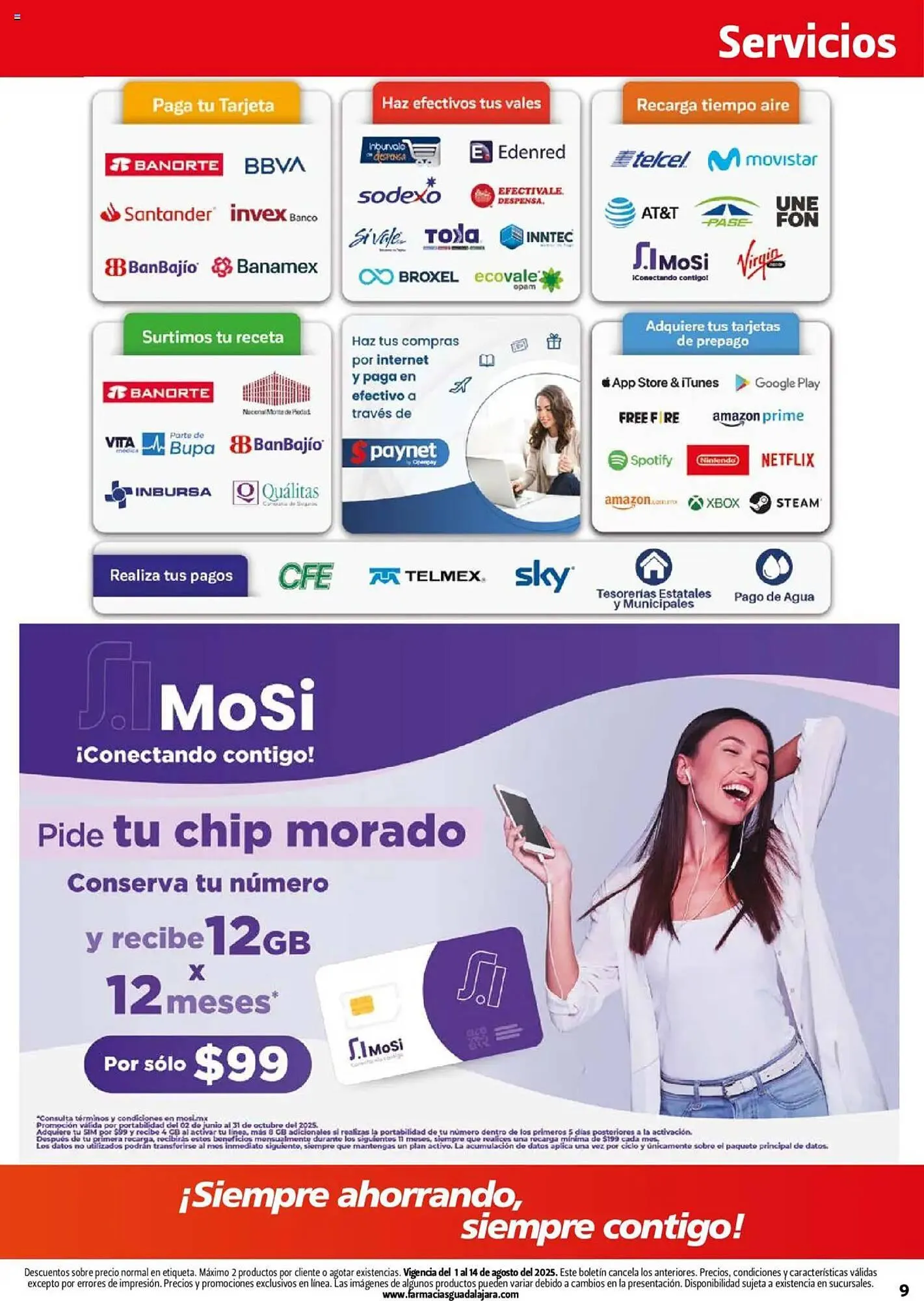 Catálogo de Catálogo Farmacias Guadalajara 1 de agosto al 15 de agosto 2025 - Pagina 9