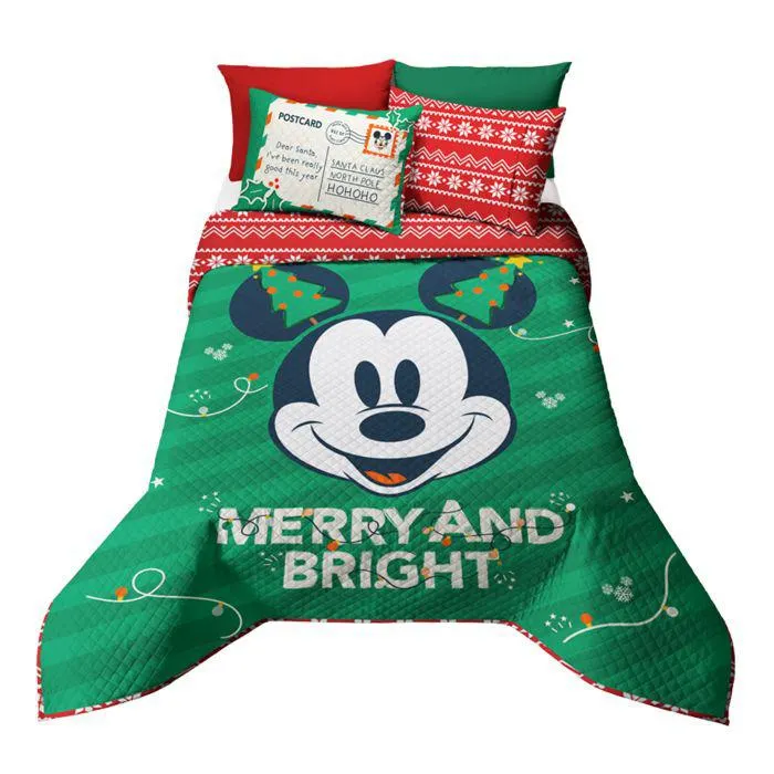 EDRECOLCHA MATRIMONIAL MICKEY MERRY NAVIDAD