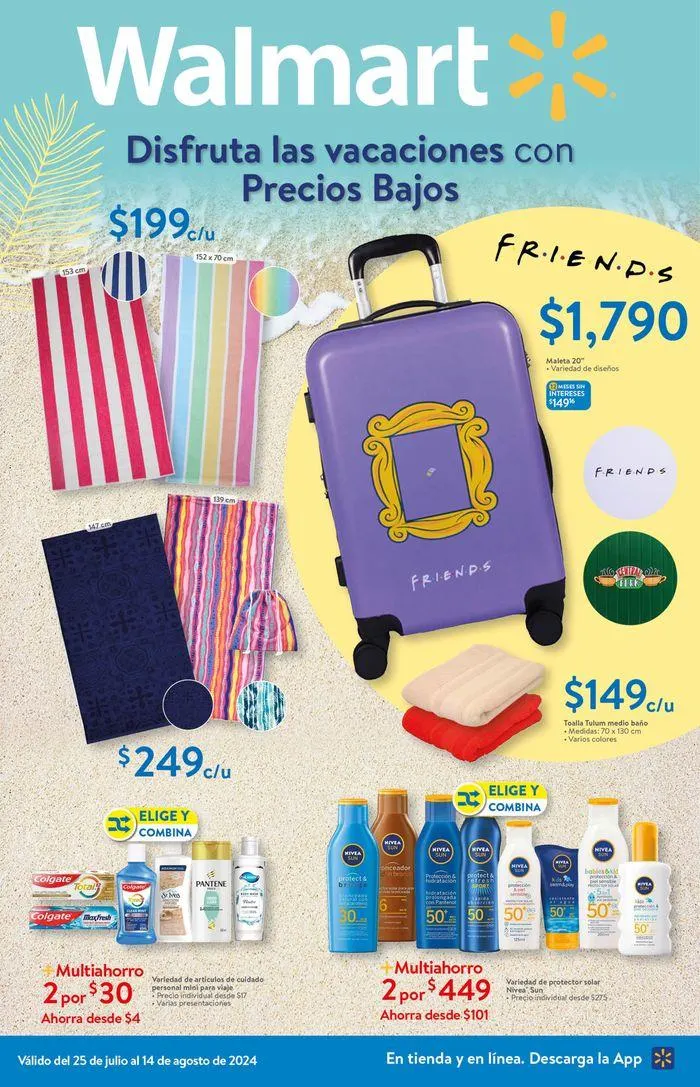 Catálogo de Walmart - Vacaciones 25 de julio al 14 de agosto 2024 - Pagina 1