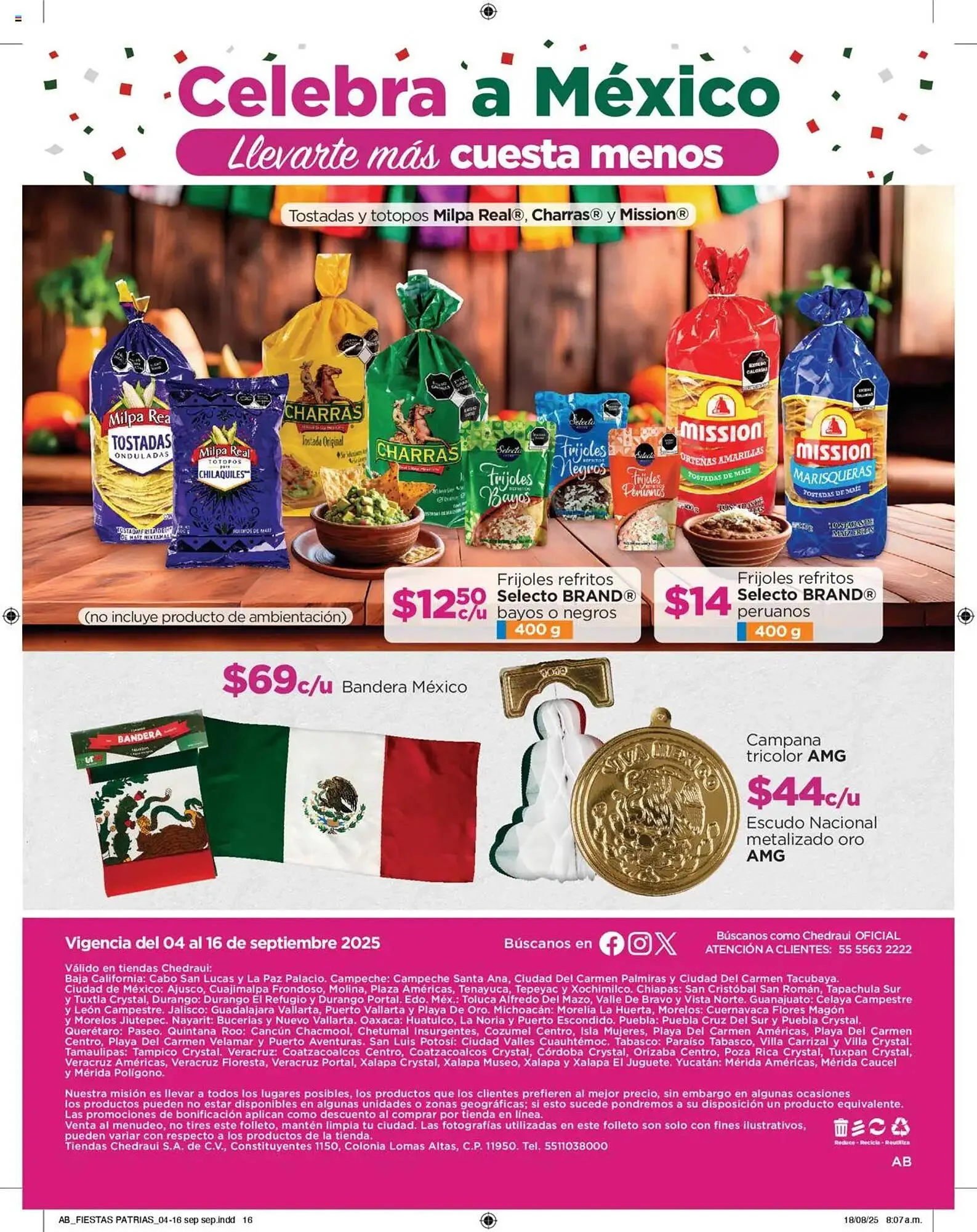 Catálogo de Folleto Chedraui 4 de septiembre al 17 de septiembre 2025 - Pagina 16