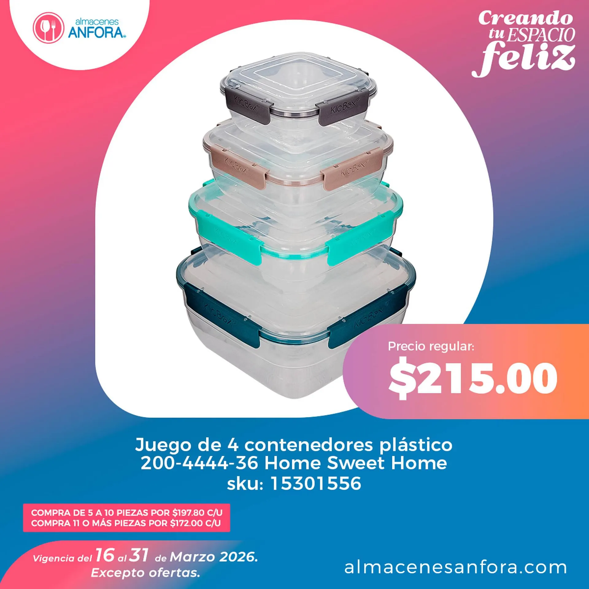 Catálogo de Catálogo Almacenes Anfora 30 de marzo al 31 de marzo 2026 - Pagina 1