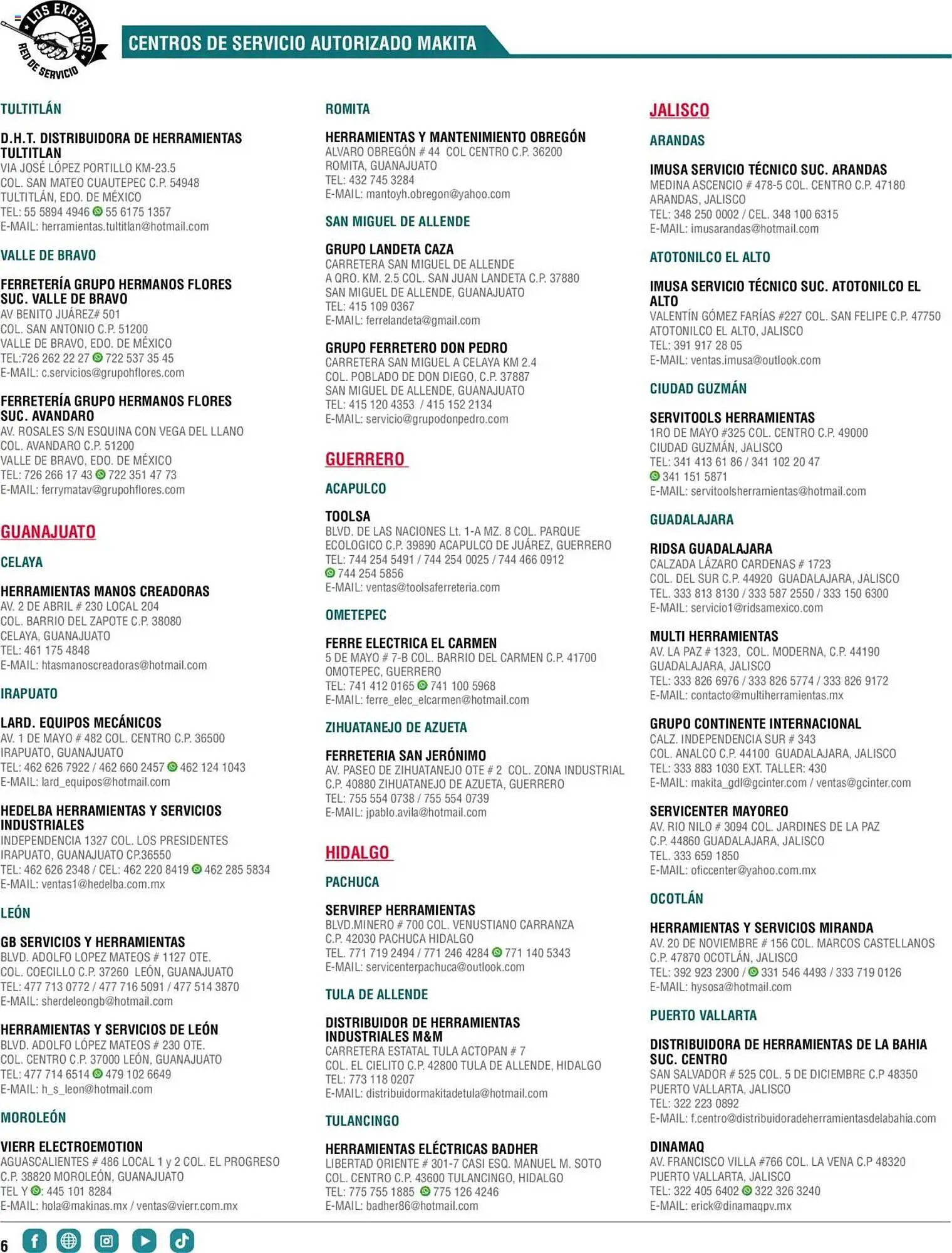 Catálogo de Catálogo Makita 4 de septiembre al 1 de julio 2026 - Pagina 6