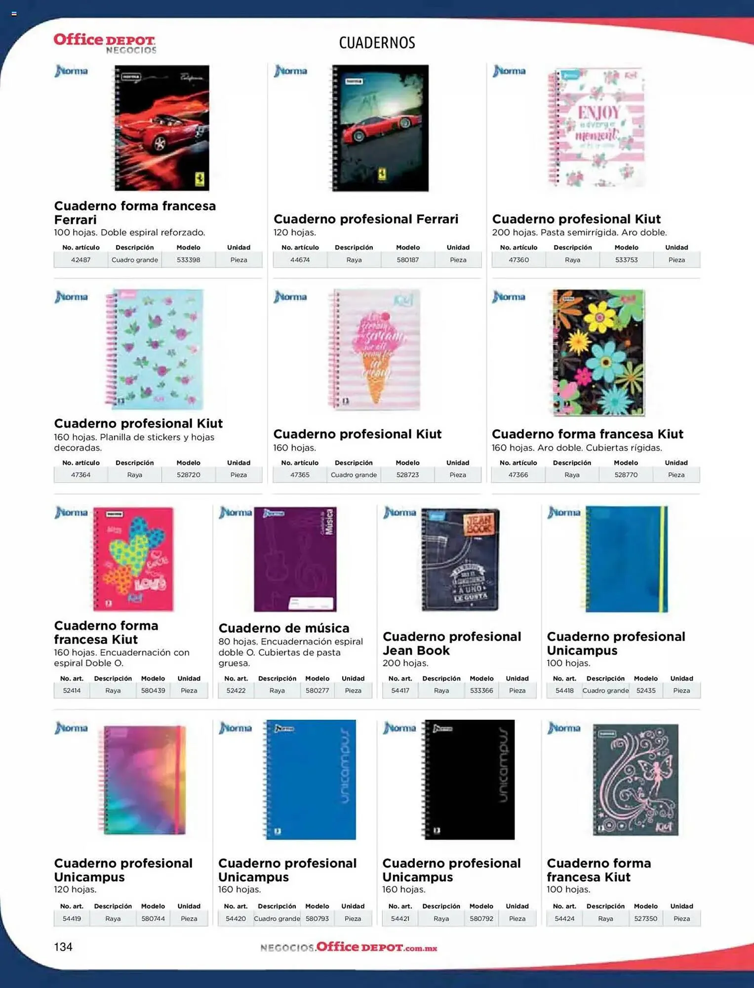 Catálogo de Catálogo Office Depot 9 de enero al 31 de diciembre 2025 - Pagina 136