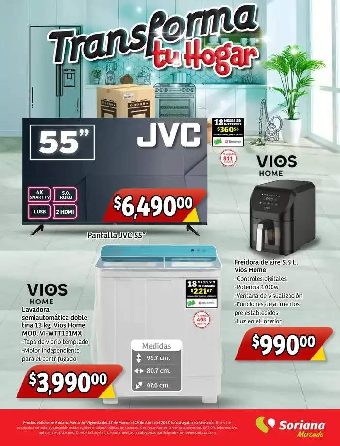 Catálogo de Transforma tu hogar Mercado Nacional 27 de marzo al 29 de abril 2025 - Pagina 1