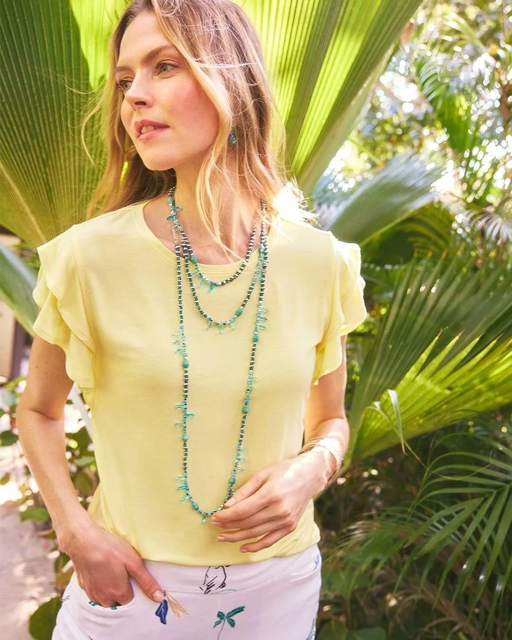Touch of Cool ™ Flutter Sleeve Tee
