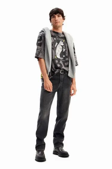 Camiseta letras gato