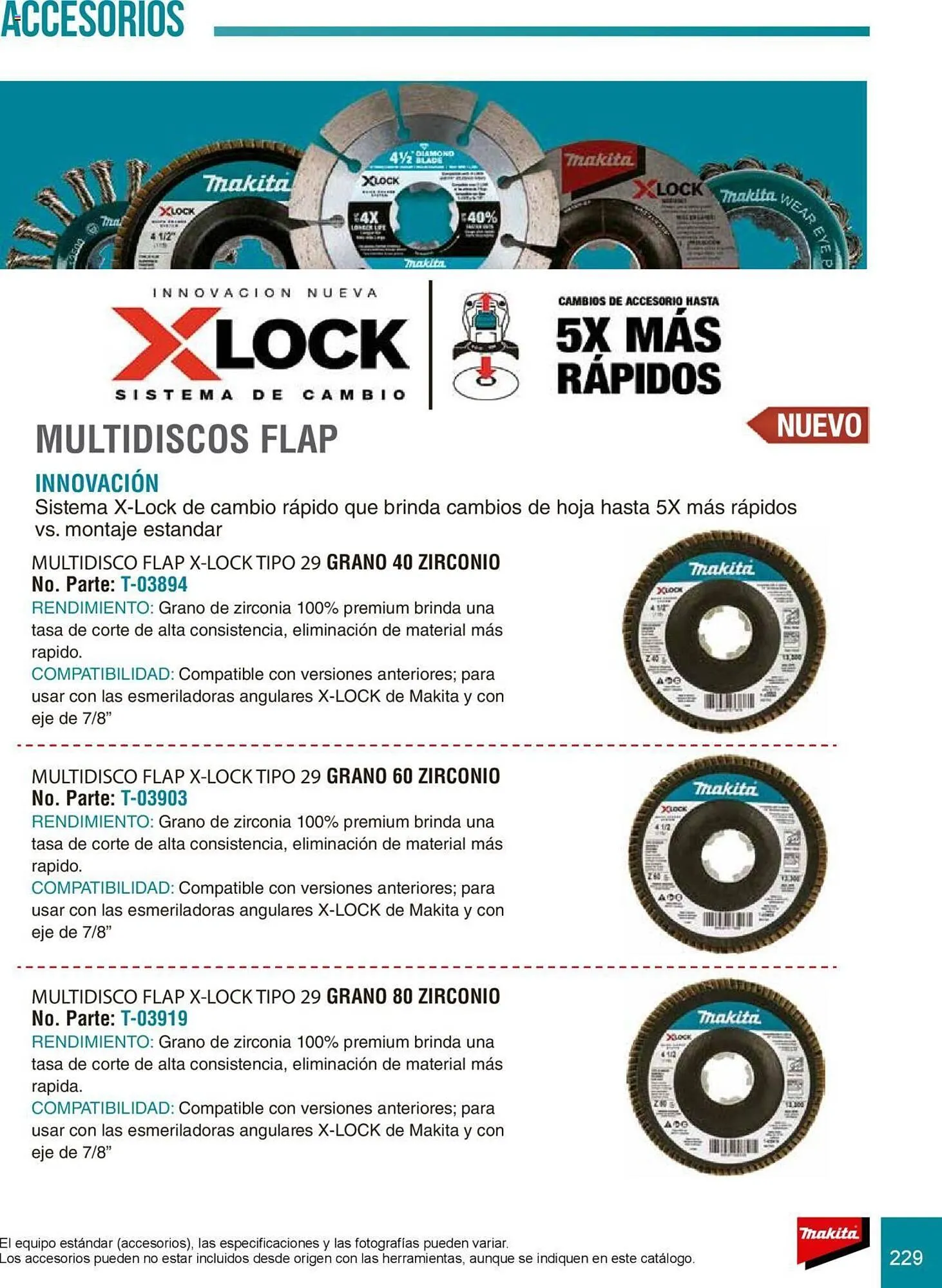 Catálogo de Catálogo Makita 8 de julio al 31 de diciembre 2025 - Pagina 229