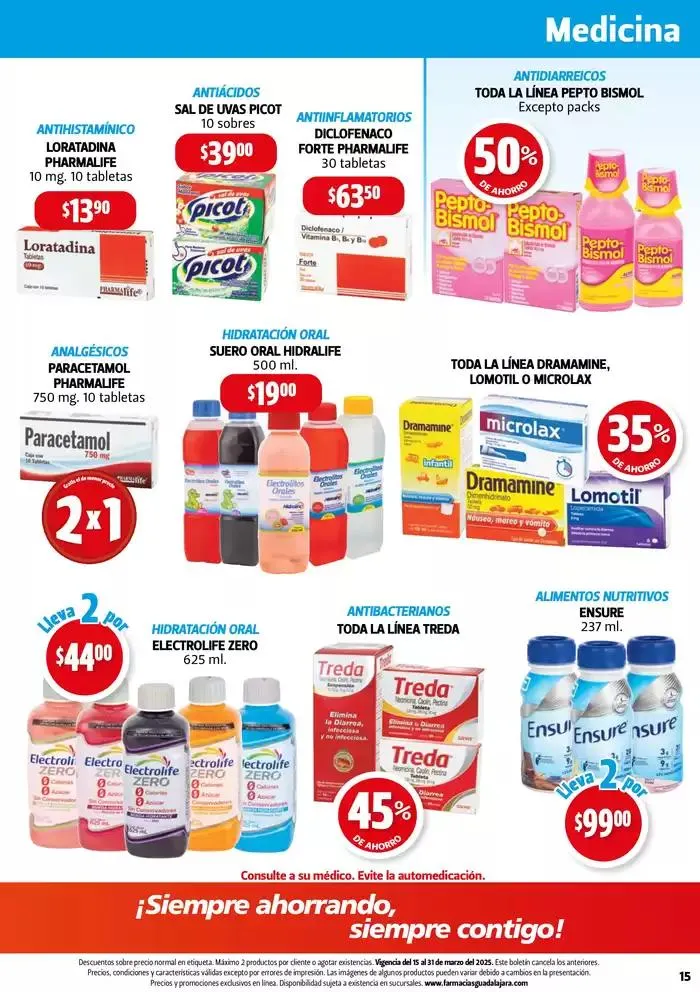 Catálogo de Boletín Farmacias Guadalajara! 15 de marzo al 31 de marzo 2025 - Pagina 15