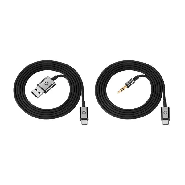 Set de cables negros para auriculares Montblanc MB 01