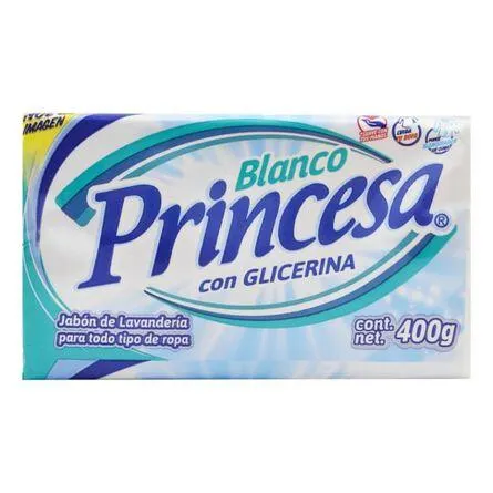 Jabon Barra Blanco Princesa 400 Gr