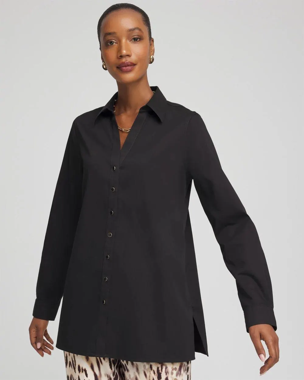 No Iron ™ Novelty Button Tunic