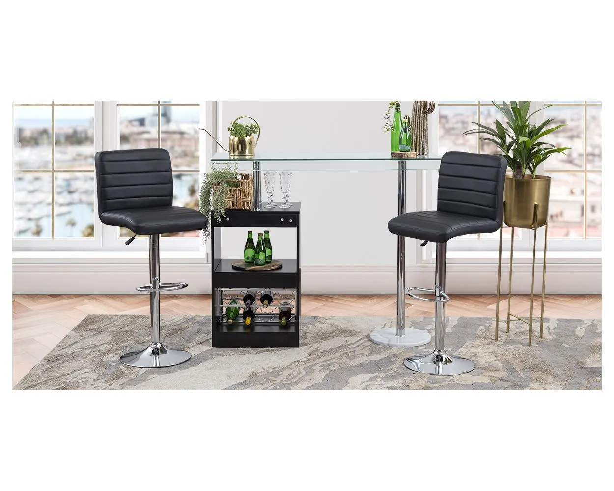 Banco Bar Spira Negro 8180