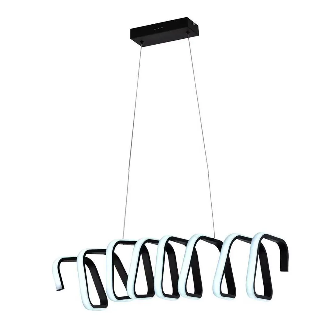 Lampara Colgante Led Moderno a Control Remoto con Dimer de Intensidad y Temperatura de Color mas 3 Cambios de Luz Altura Regulable 176w