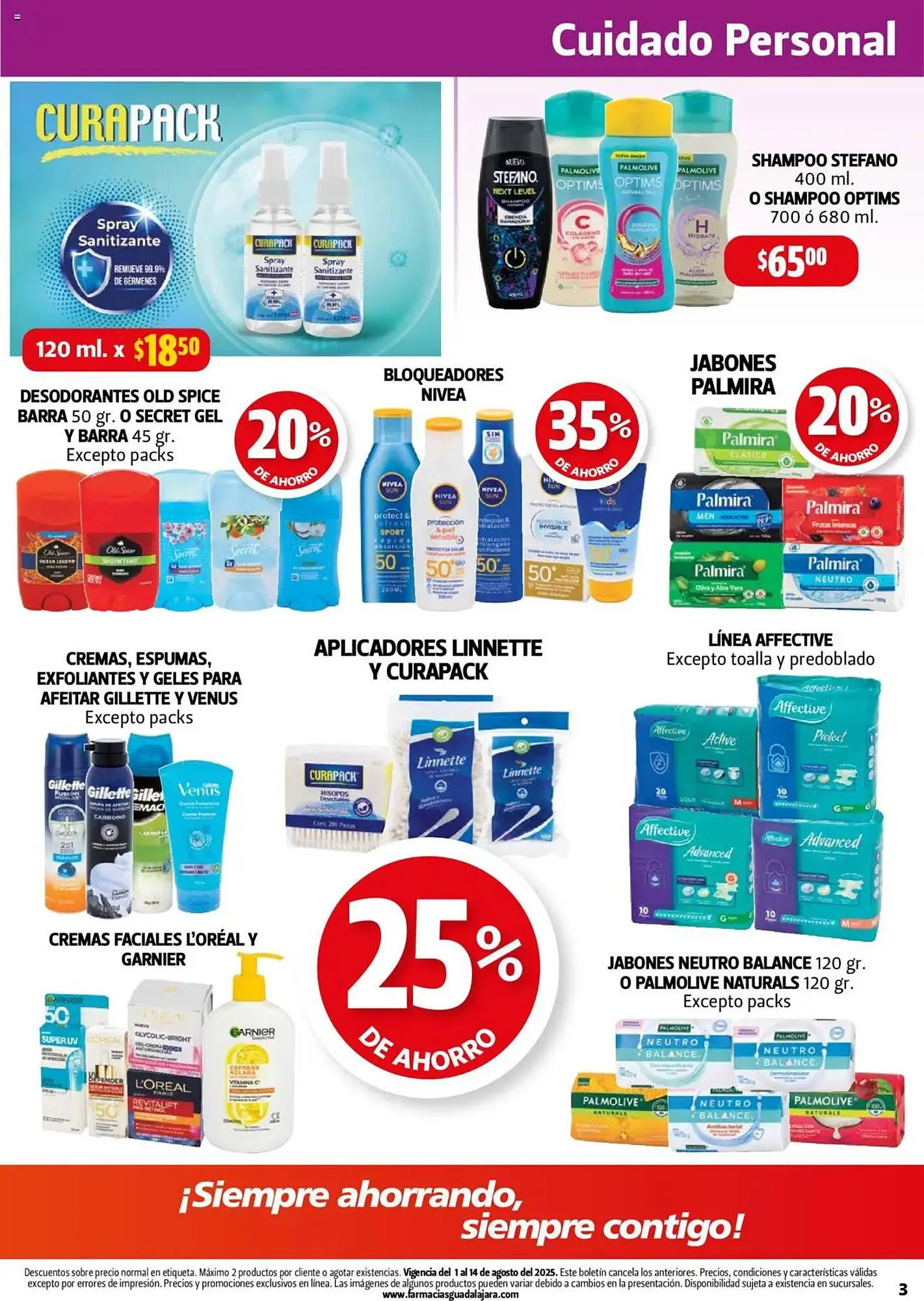 Catálogo de Catálogo Farmacias Guadalajara 1 de agosto al 15 de agosto 2025 - Pagina 3