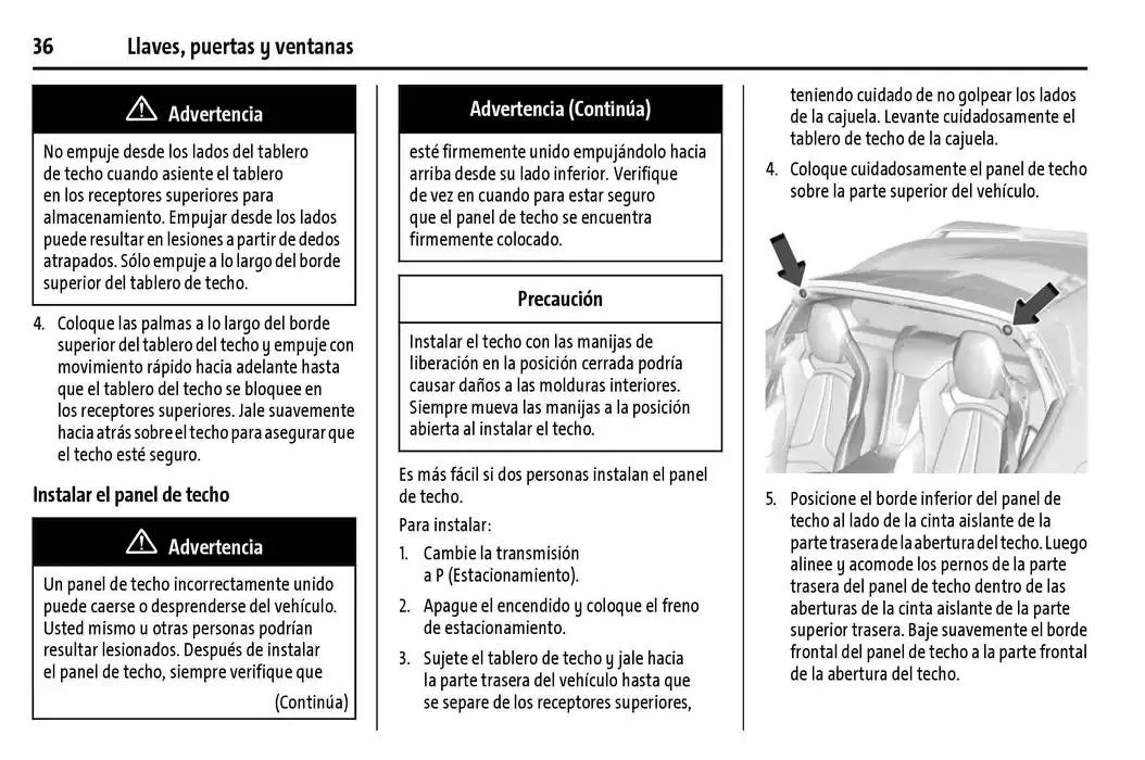 Catálogo de Chevrolet Corvette Stingray Manual del propietario 22 de enero al 31 de diciembre 2025 - Pagina 37