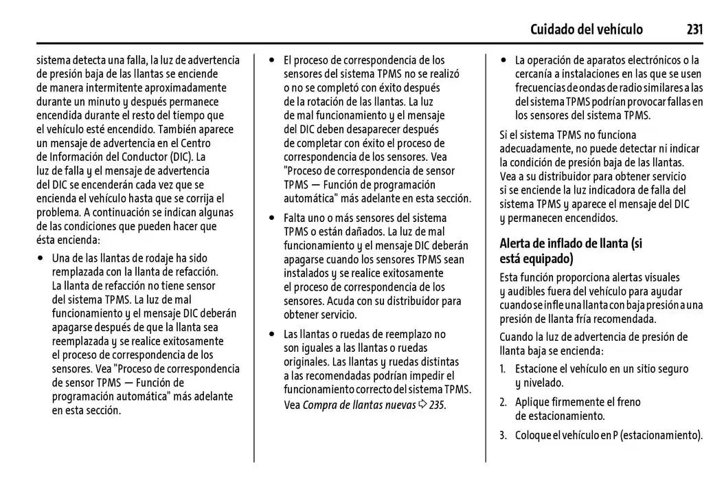 Catálogo de BrightDrop 400 Y BrightDrop 600 Manual del propietario 22 de enero al 31 de diciembre 2025 - Pagina 232