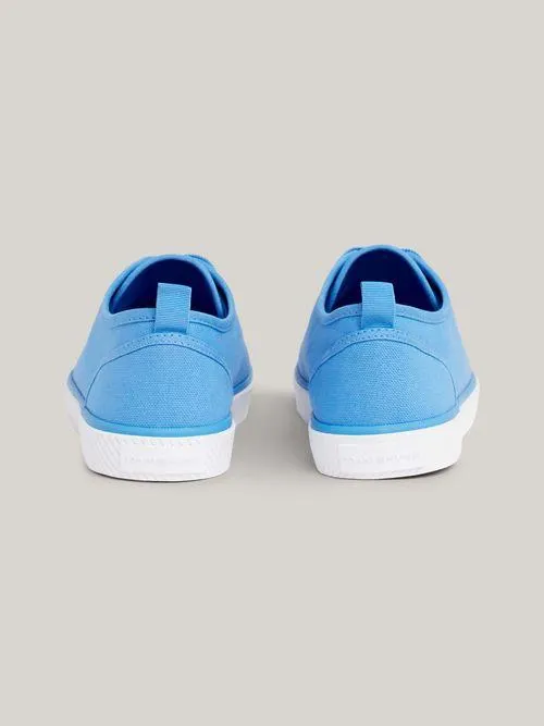 Tenis de lona con logo esmaltado de mujer Tommy Hilfiger