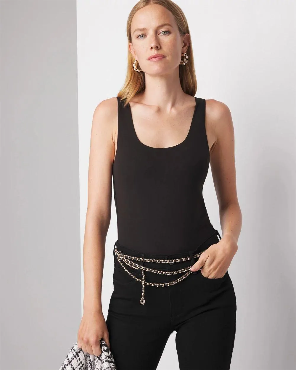 WHBM FORME ™ All Ways Stretch Dual Neck Tank