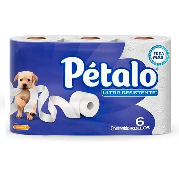 Higiénico Pétalo ultra resist 6 rollos de 300 hd