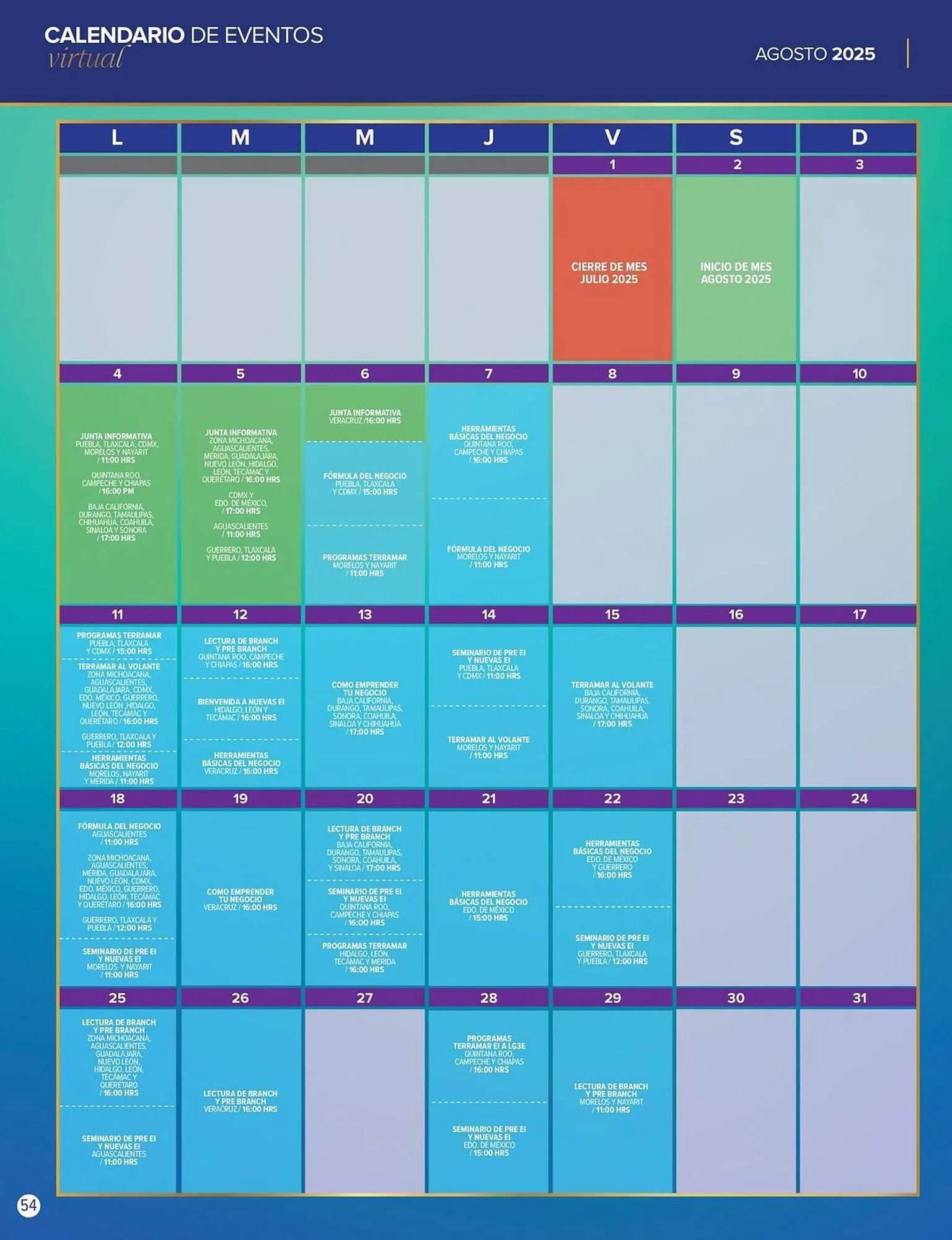 Catálogo de Catálogo Terramar Brands 1 de agosto al 31 de agosto 2025 - Pagina 54