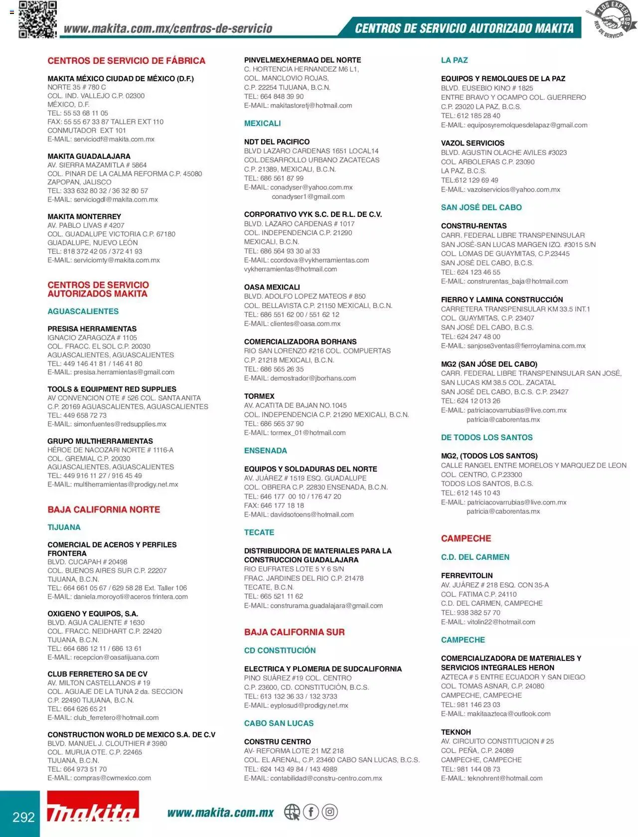 Catálogo de Makita Ofertas Accesorios 5 de septiembre al 31 de diciembre 2023 - Pagina 292