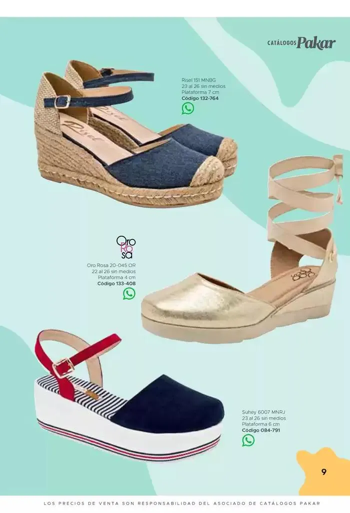 Catálogo de Pakar Sandalia 31 de enero al 31 de mayo 2025 - Pagina 9