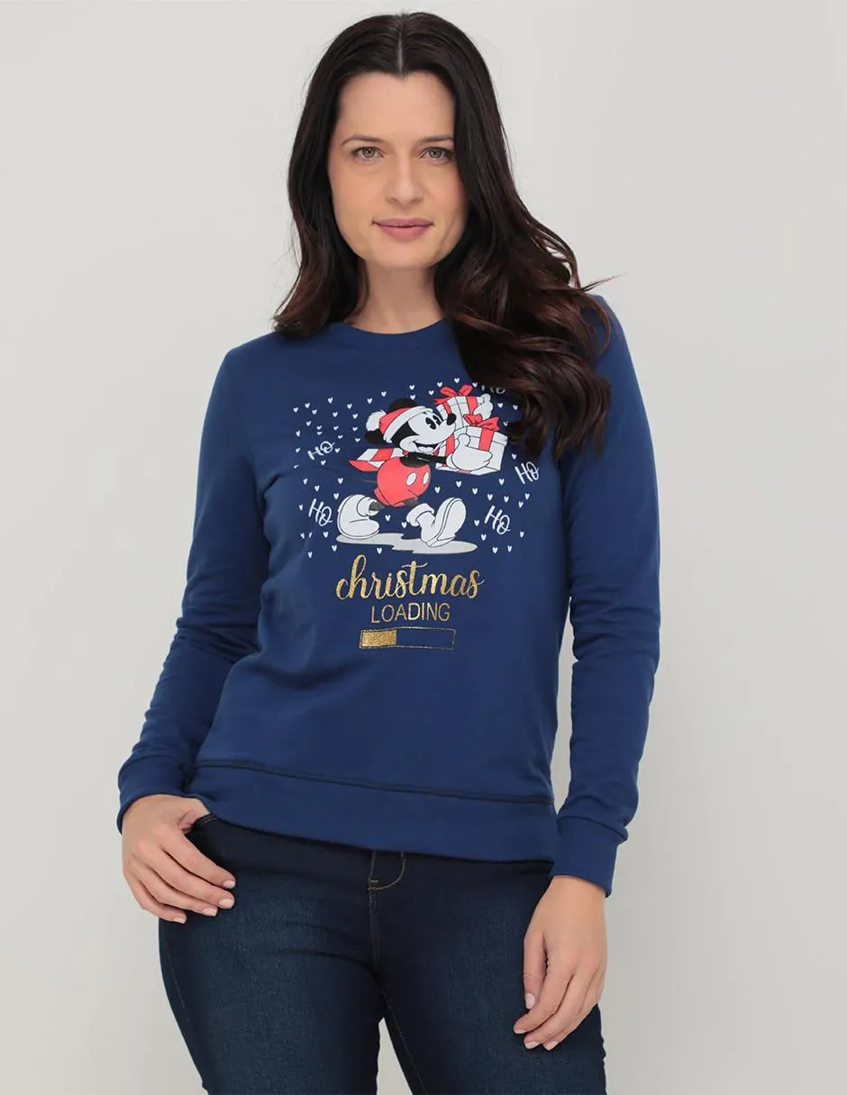Sudadera navideña Disney DTR para mujer