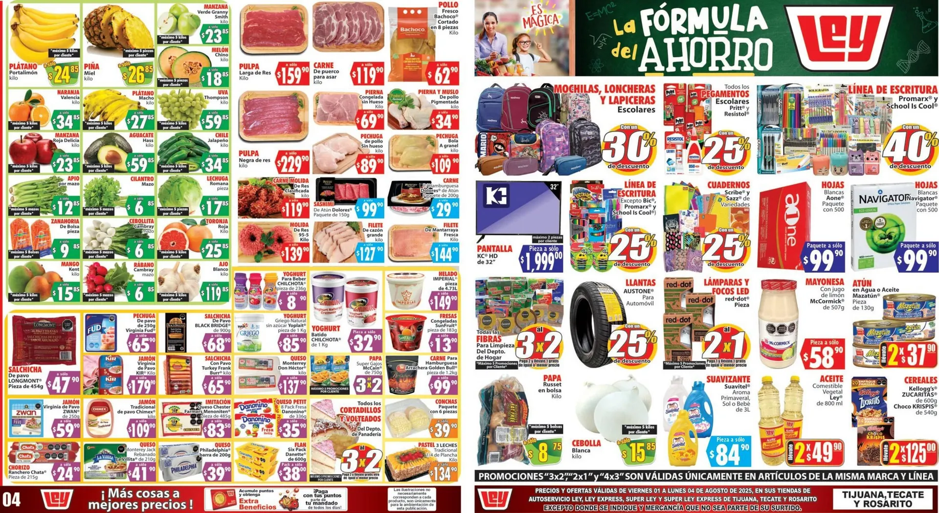 Catálogo de Catálogo Casa Ley 4 de agosto al 4 de agosto 2025 - Pagina 1