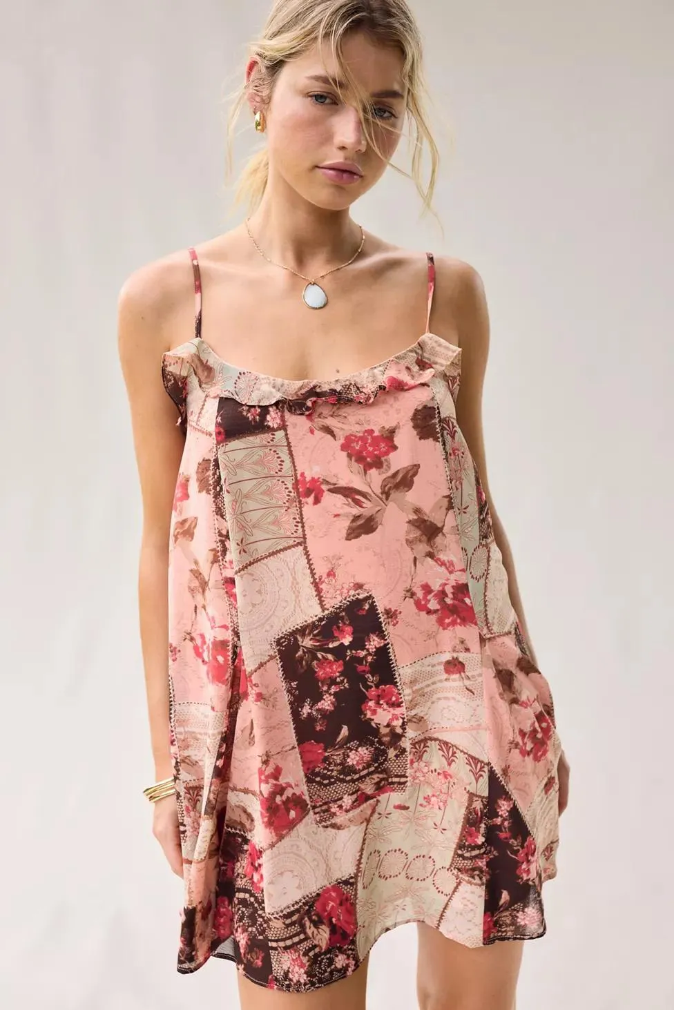 Kimchi Blue Swing Time Ruffle Babydoll Mini Dress