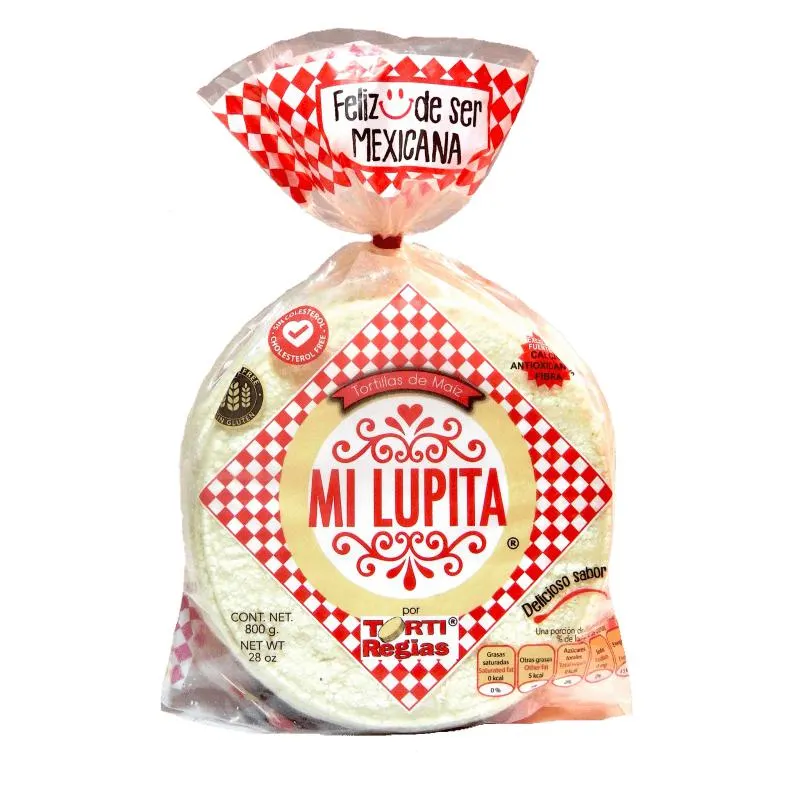 Mi Lupita Tortilla de Maiz Blanco 800 g