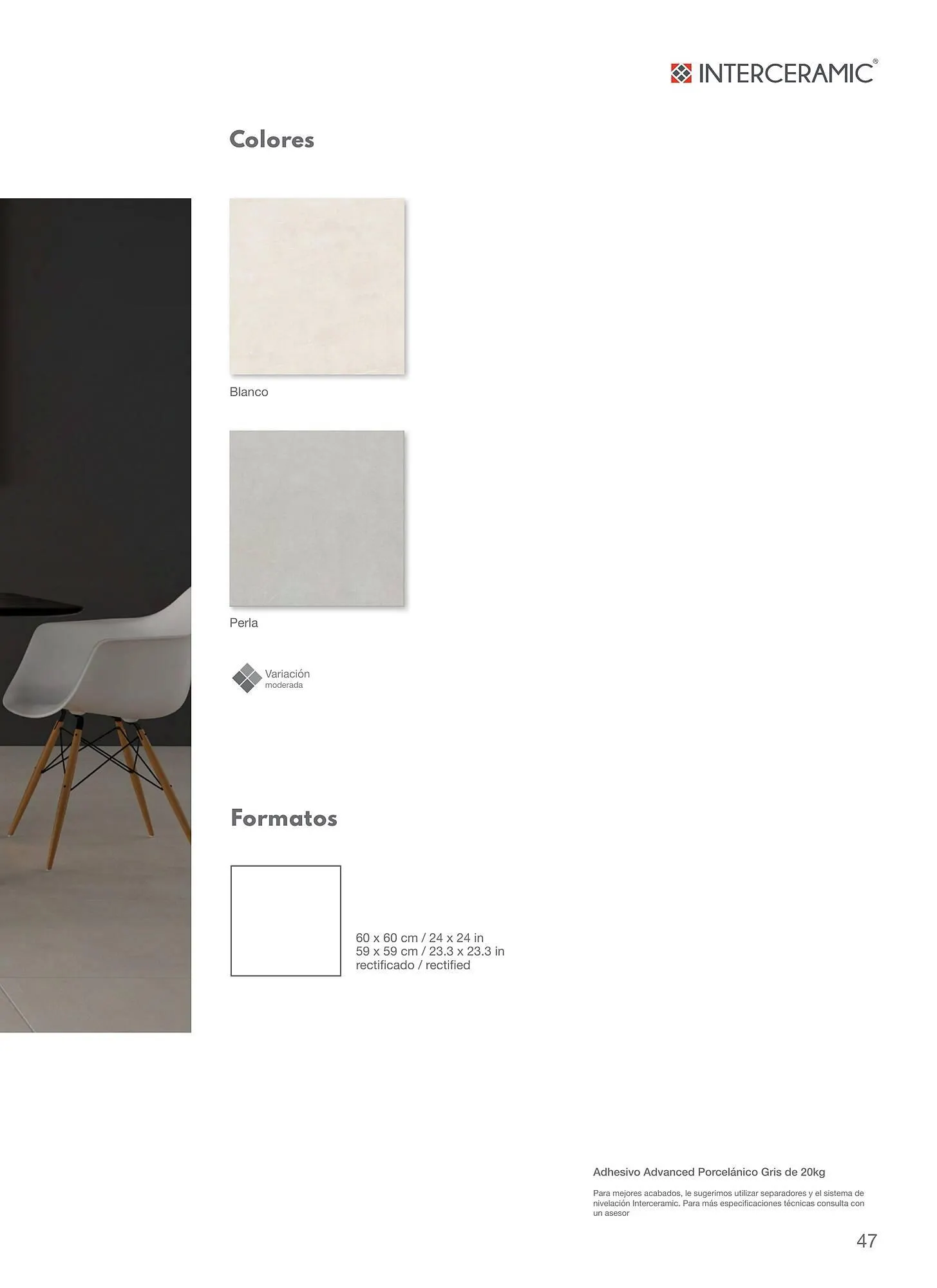 Catálogo de Catálogo Interceramic 12 de marzo al 31 de diciembre 2024 - Pagina 47