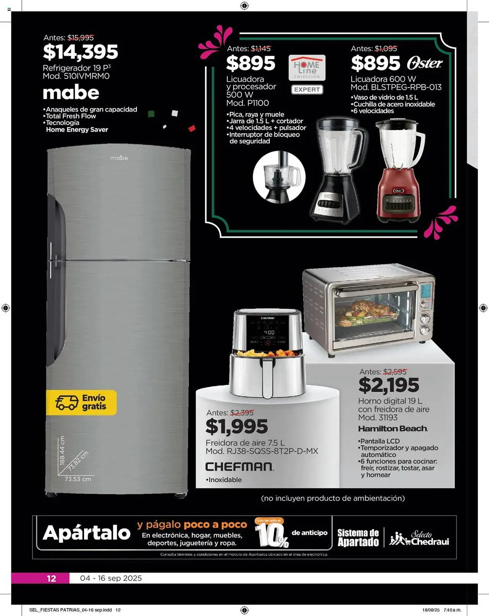 Catálogo de Folleto Chedraui 4 de septiembre al 17 de septiembre 2025 - Pagina 12