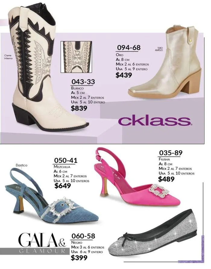 Catálogo de Cklass Calzado Dama Otoño-Invierno 30 de agosto al 31 de enero 2025 - Pagina 99