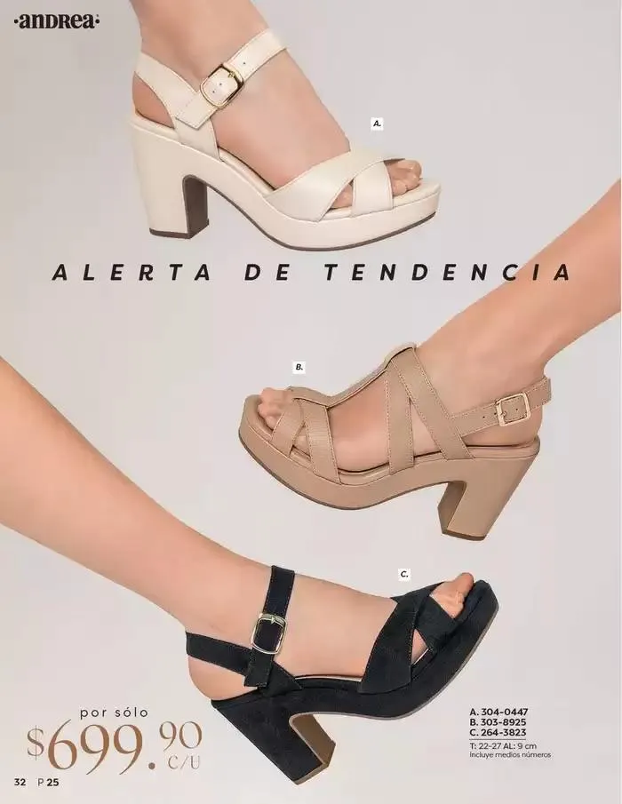 Catálogo de ANDREA | CALZADO DAMA 26 de enero al 24 de mayo 2025 - Pagina 32