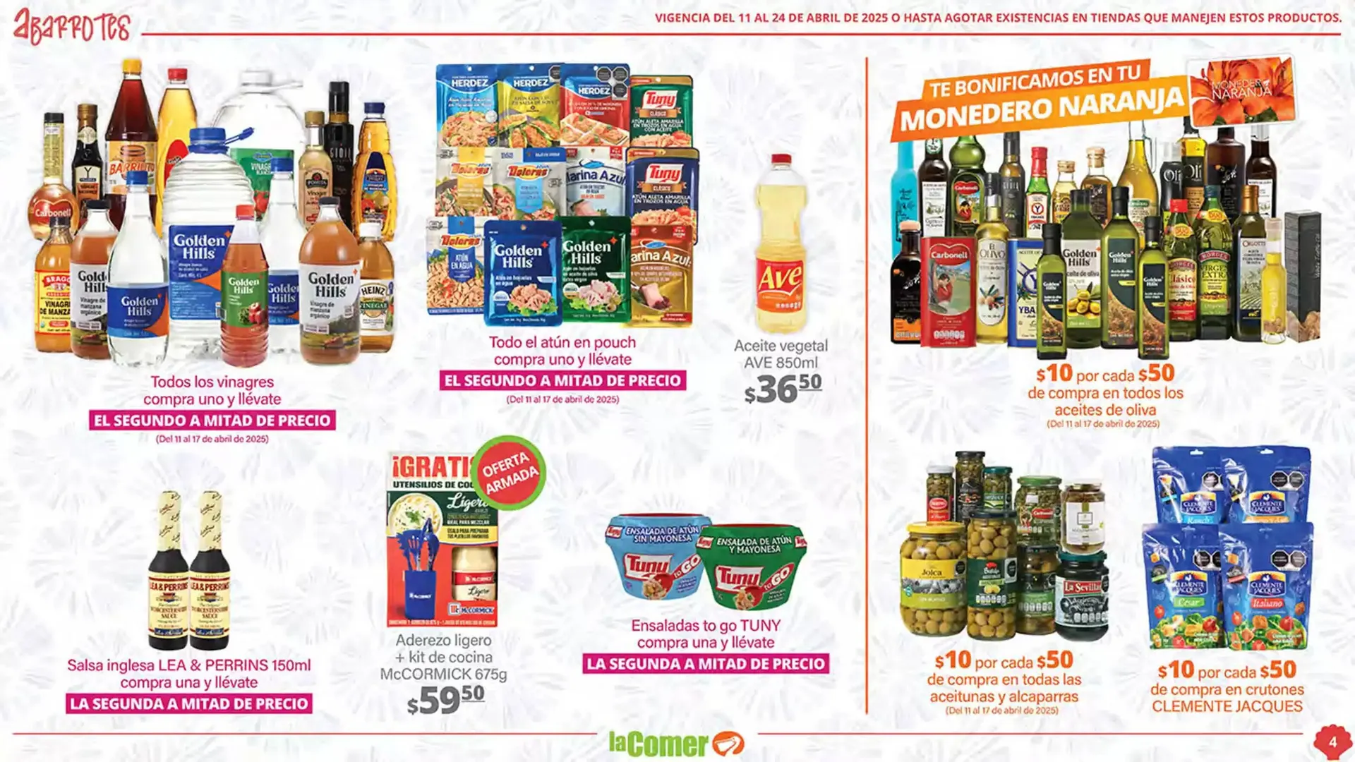 Catálogo de Catálogo La Comer 11 de abril al 24 de abril 2025 - Pagina 4