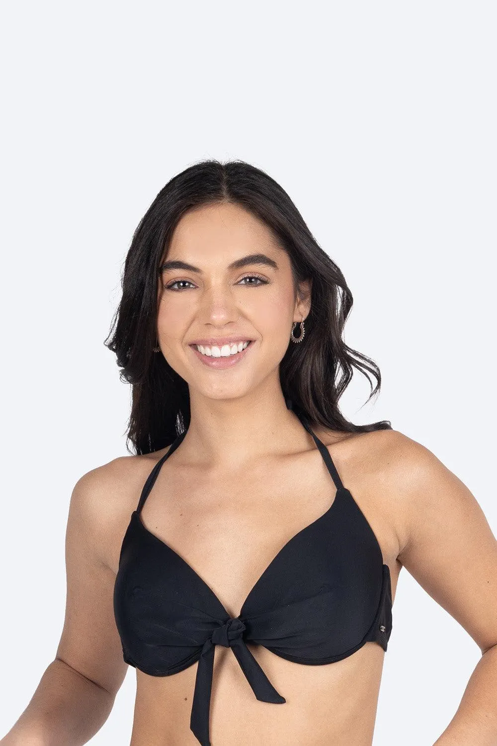 Top bikini negro