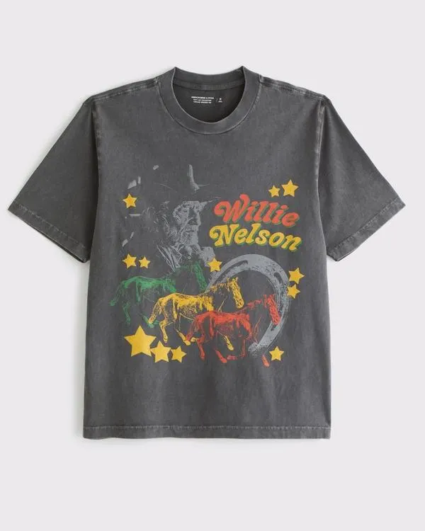 Willie Nelson Vintage-Inspired Graphic Tee