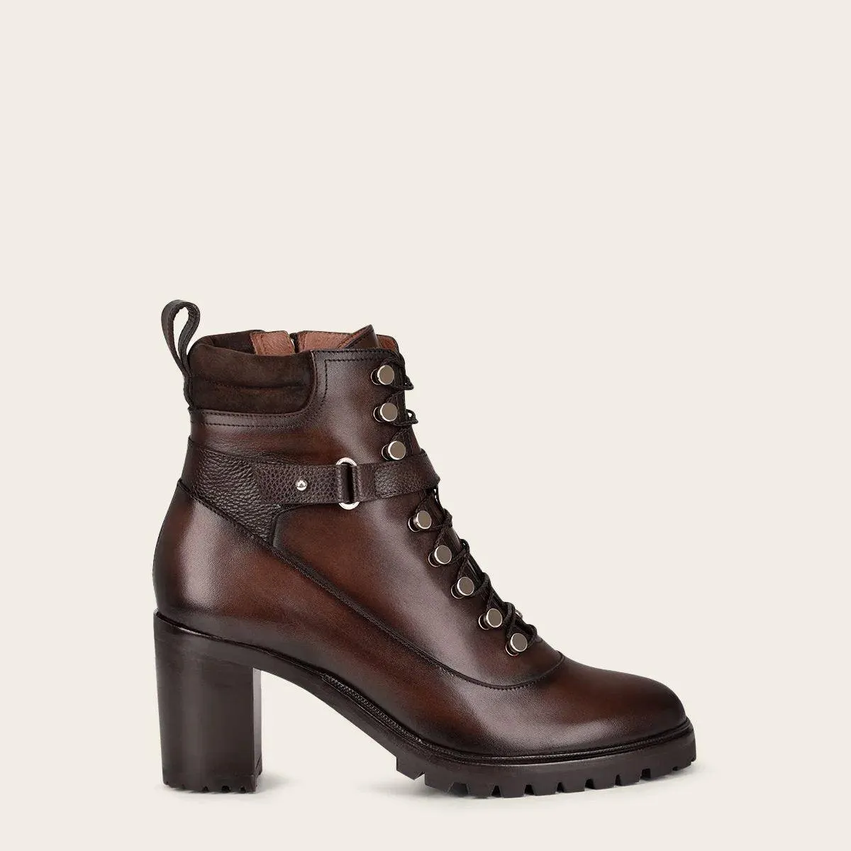 Botín para dama en piel genuina