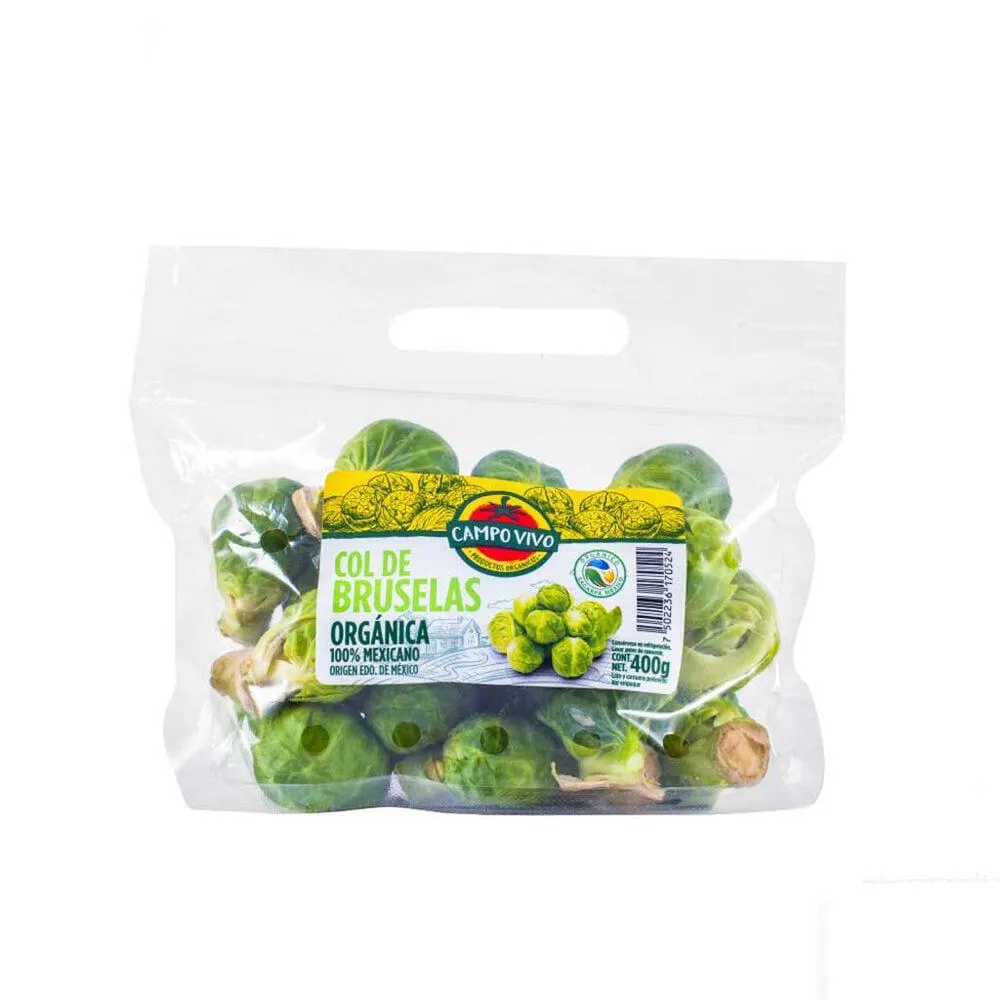 Col de Bruselas Orgánicas Campo Vivo 400 g