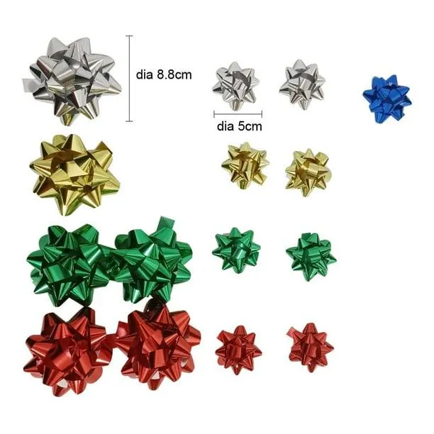 Moño Holiday Time decoración navideña 15 pzas